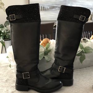 Girls knee high boots
